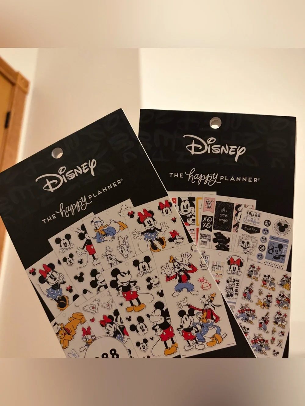 The Happy Planner, Mickey & Minnie DISNEY stickers books. DETASH. New & Like New